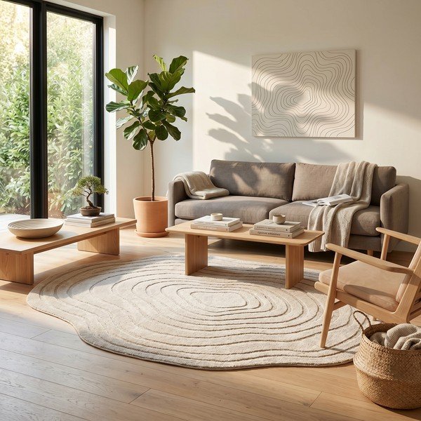 Smėlio spalvos kilimas 160x230 cm Pebble – ESTE-image-3
