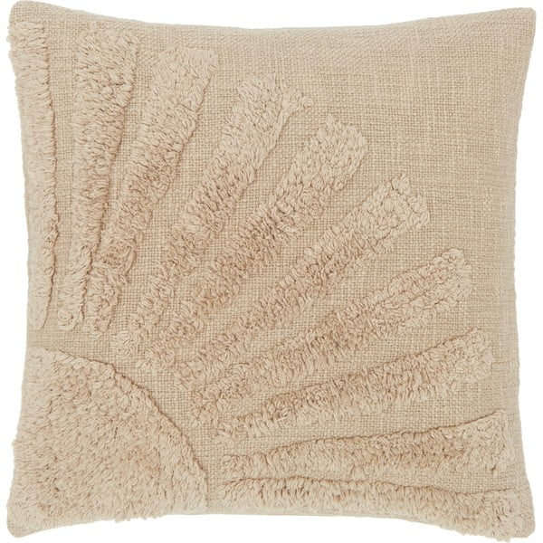Smėlio spalvos medvilninis dekoratyvinis pagalvės užvalkalas Westwing Collection Ilari, 45 x 45 cm