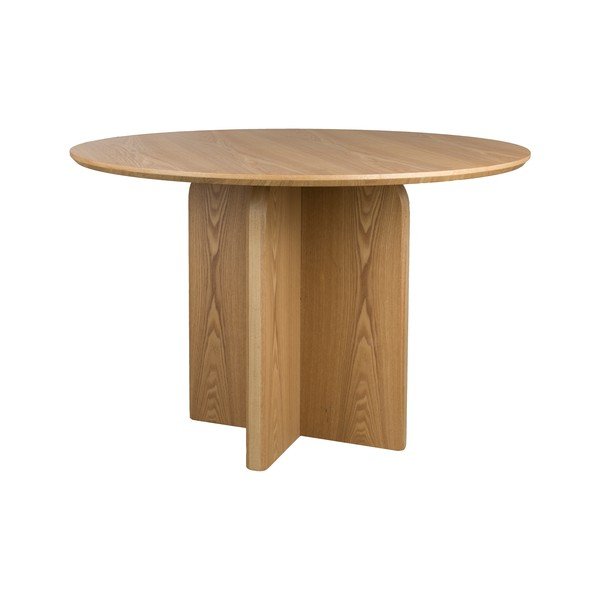 Apvalios formos valgomojo stalas iš ąžuolo ø 120 cm Laurent – White Label