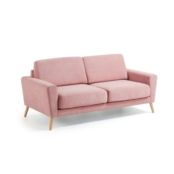 Rožinė dvivietė sofa "La Forma Guy-image-1