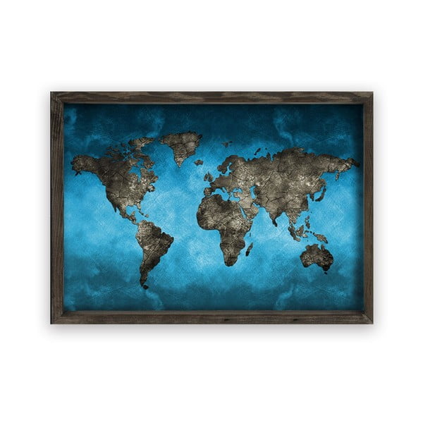 Paveikslas mediniame rėmelyje Nakties pasaulis, 70 x 50 cm