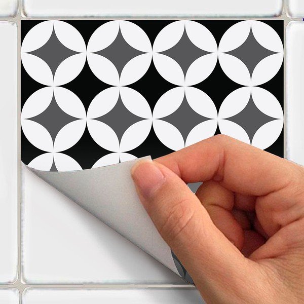 24 sienų lipdukų rinkinys Ambiance Chikito, 10 x 10 cm-image-1