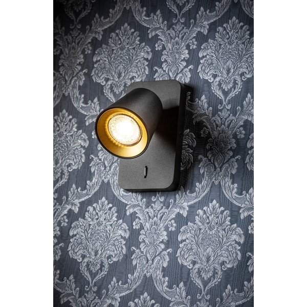 Sieninė lempa juodos spalvos ø 8 cm Elli – GTV-image-2