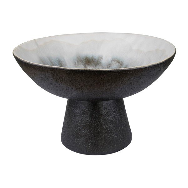 Juodos spalvos/dramblio kaulo spalvos iš akmens masės dubuo ø 31,5 cm By Hand  – Mette Ditmer Denmark