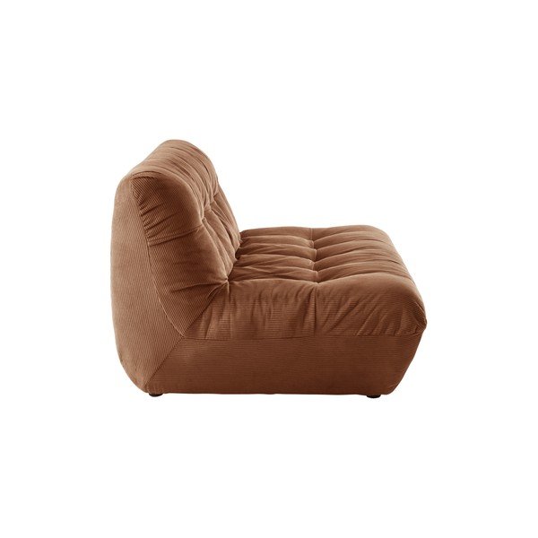 Rudos spalvos sofa iš kordinio velveto 145 cm Kelso – Jotex-image-3