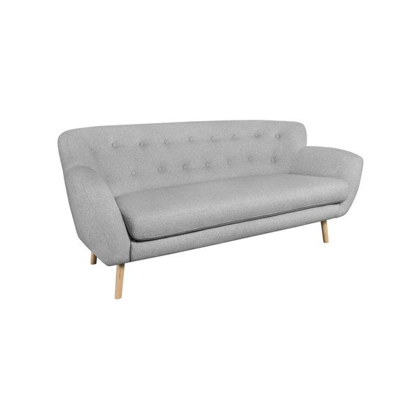 Šviesiai pilka trijų vietų sofa "Kooko Home Pop-image-2