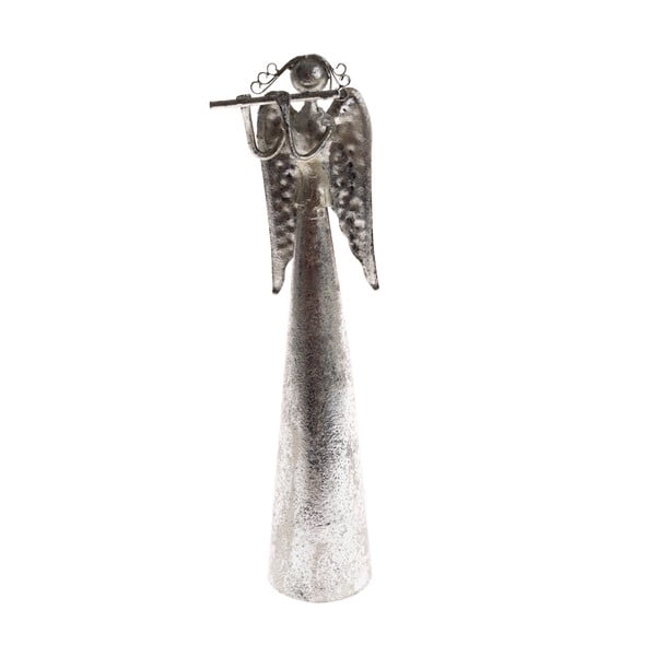Metalinis 16,5 cm aukščio angelo su fleita Dakls formos papuošalas.