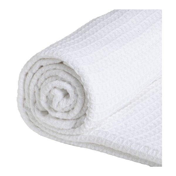 Iš perdirbtos medvilnės lovatiesė baltos spalvos 260x280 cm Honeycomb – Ixia-image-2