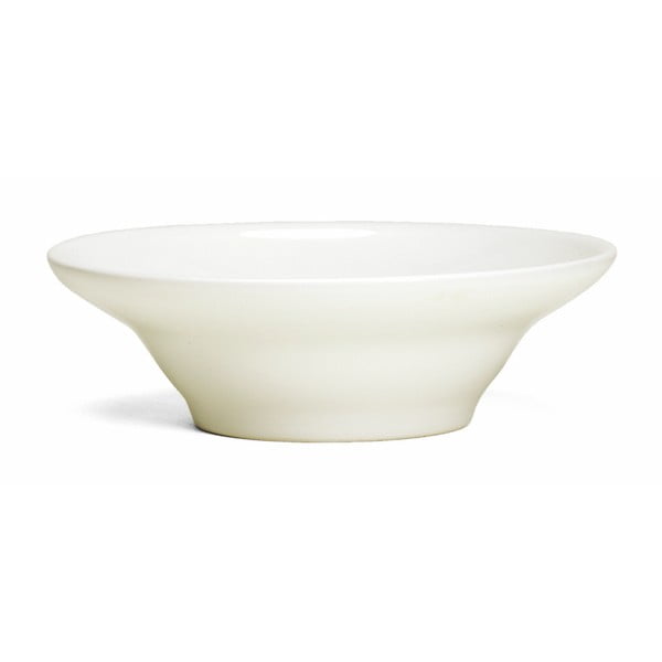Baltos spalvos akmens masės sriubos lėkštė Kähler Design Ursula, ⌀ 20 cm