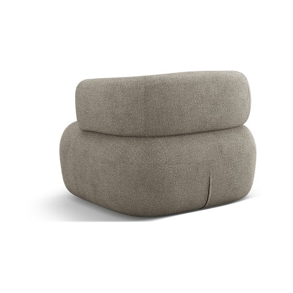 Iš boucle krėslas šviesiai pilkos spalvos Jenny – Micadoni Home-image-3