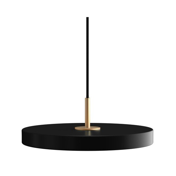 Kabantis šviestuvas juodos spalvos LED su pritemdymo funkcija ø 31 cm su metaliniu gaubtu Asteria Plus Mini – UMAGE