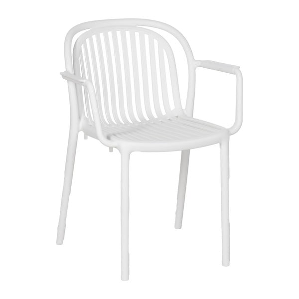 Baltos spalvos iš plastiko valgomojo kėdė Alia – Ixia