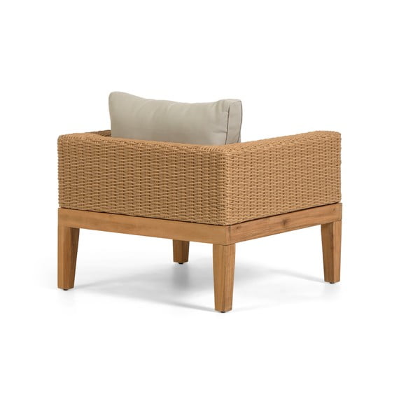 Sodo krėslas su smėlio spalvos pagalvėlėmis Kave Home Acae-image-2