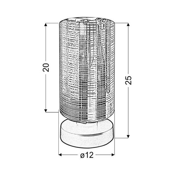 Stalinis šviestuvas juodos spalvos/auksinės spalvos (aukštis 25 cm) su stiklo gaubtu Cox – Candellux Lighting-image-2