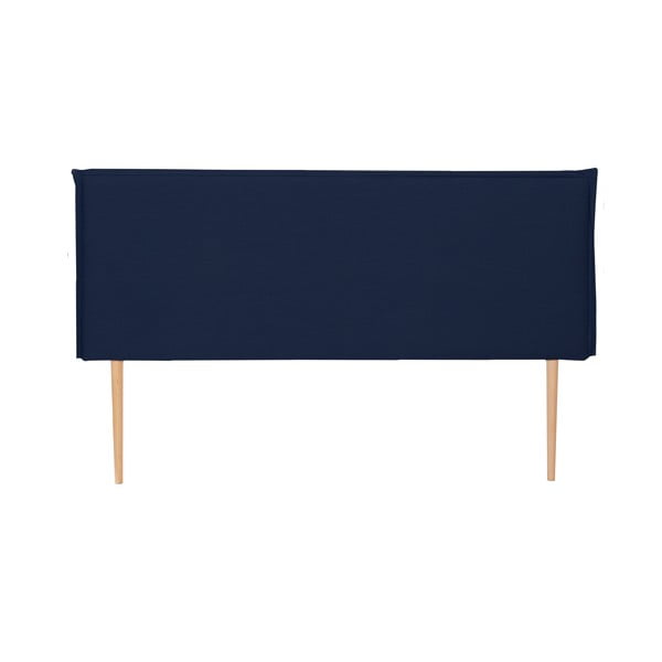 Tamsiai mėlyna minkštas lovos galvūgalis 160x100 cm Edmond - Really Nice Things