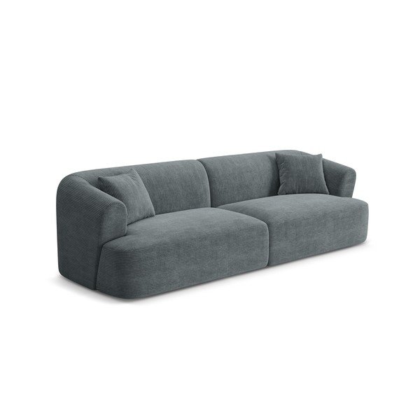 Tamsiai pilkos spalvos sofa iš kordinio velveto 255 cm Campi – Cosmopolitan Design-image-2