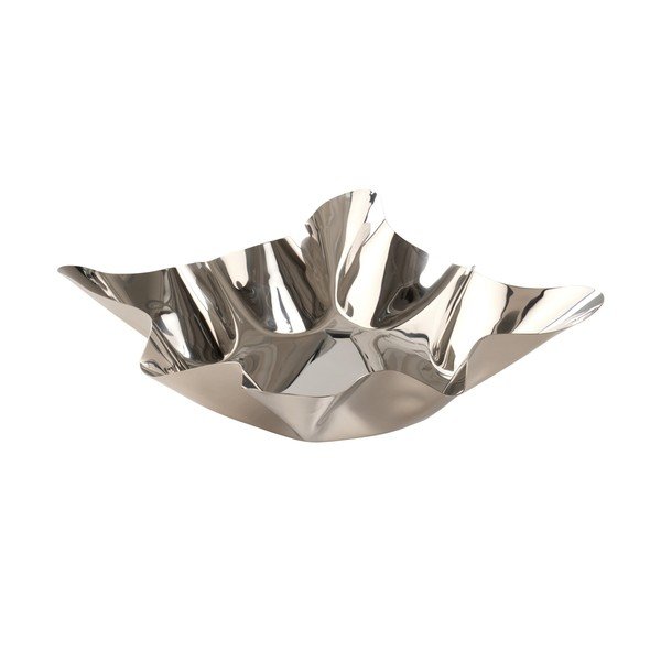 Sidabrinės spalvos iš metalo dubuo Dolce – Jotex