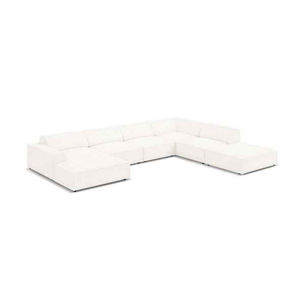 Smėlio spalvos kampinė sofa (dešinysis kampas) Jodie - Micadoni Home-image-4