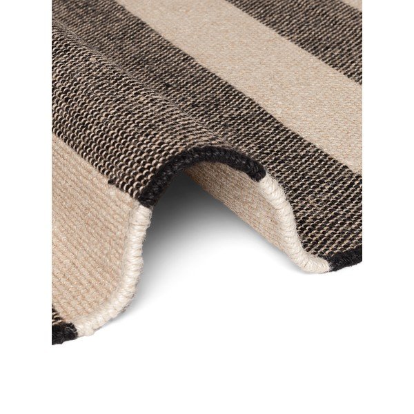 Rankų darbo juodos spalvos/kreminės spalvos iš džiuto kilimas 80x200 cm Playa – Hanse Home-image-3