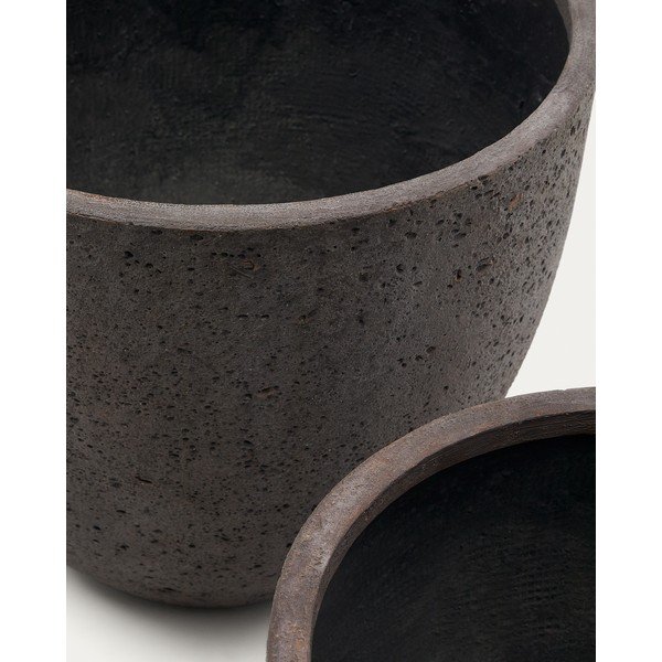 Iš betono gėlių vazonų dangteliai 2 vnt. ø 50 cm Serili – Kave Home-image-3