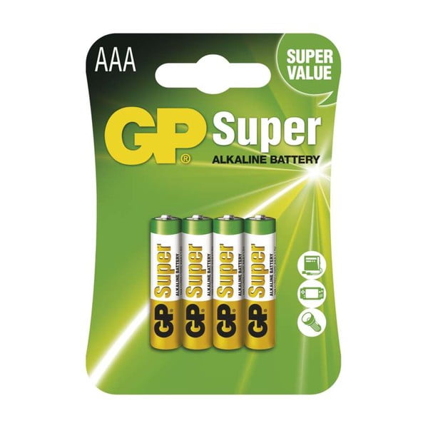 4 šarminių baterijų rinkinys EMOS GP Super AAA