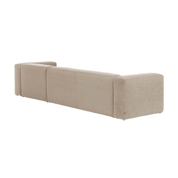 Kampinė sofa smėlio spalvos (su dešiniuoju kampu) Blok – Kave Home-image-3