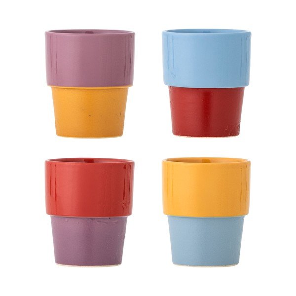 Iš molio puodeliai 4 vnt. kapučino 150 ml Ewan – Bloomingville