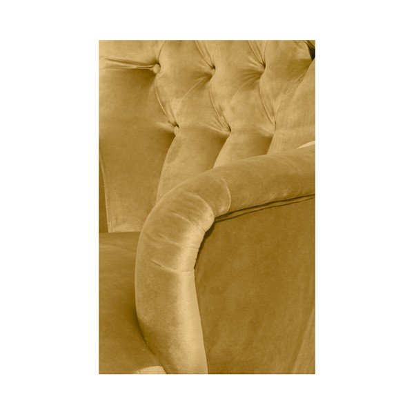 Geltonas "Max Winzer Brandon Suede" fotelis-image-4