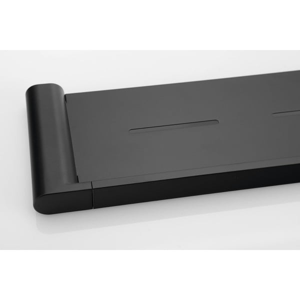 Sieninė iš žalvario vonios lentyna matinės juodos spalvos Flori – Sapho-image-1