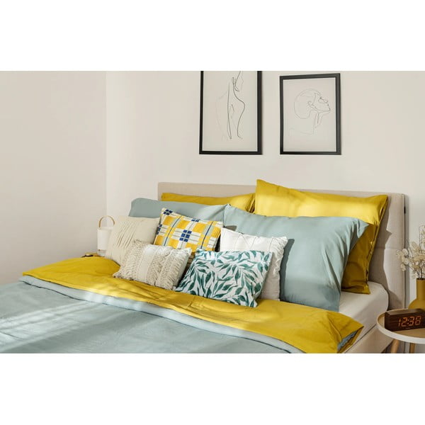 Smėlio spalvos dvigulė lova Bobochic Paris Elyna Light, 160 x 200 cm-image-4