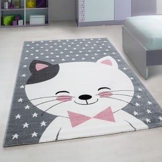 Vaikiškas kilimas rožinės spalvos/pilkos spalvos 80x150 cm Kids – Ayyildiz Carpets