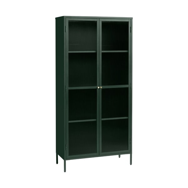 Tamsiai žalia metalinė vitrina 90x190 cm Bronco - Unique Furniture-image-1