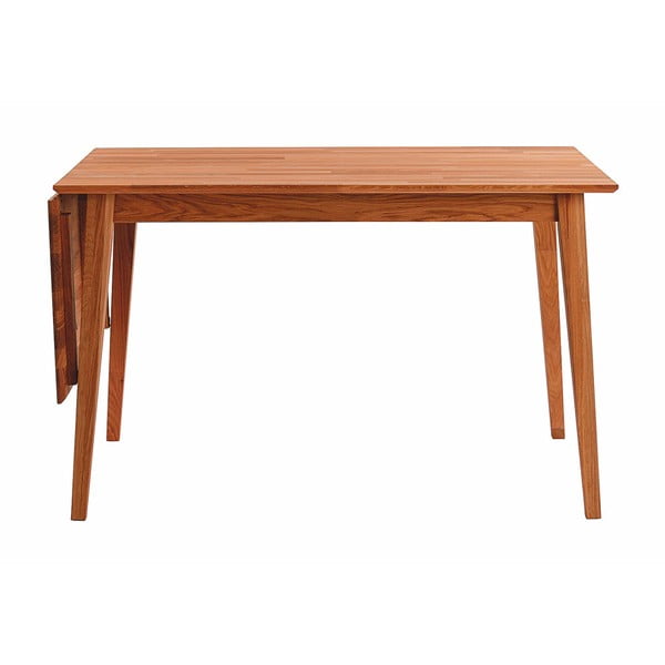 Natūralios ąžuolo medienos sulankstomas valgomojo stalas Rowico Mimi, 120 x 80 cm-image-1