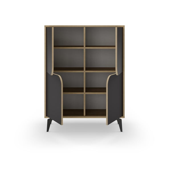 Spintelė juodos spalvos/natūralios spalvos iš ąžuolo 90x120 cm Nola – Marckeric-image-4