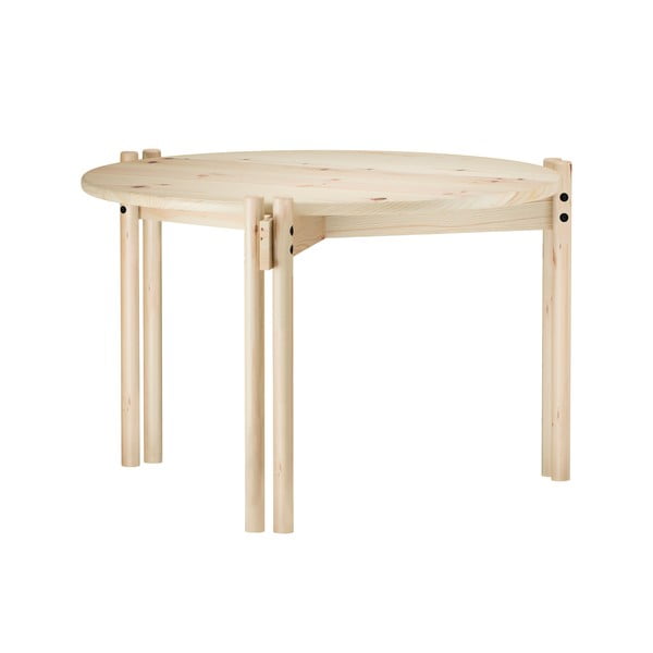Apvalios formos kavos staliukas iš pušies masyvo natūralios spalvos ø 60 cm Sticks – Karup Design-image-3