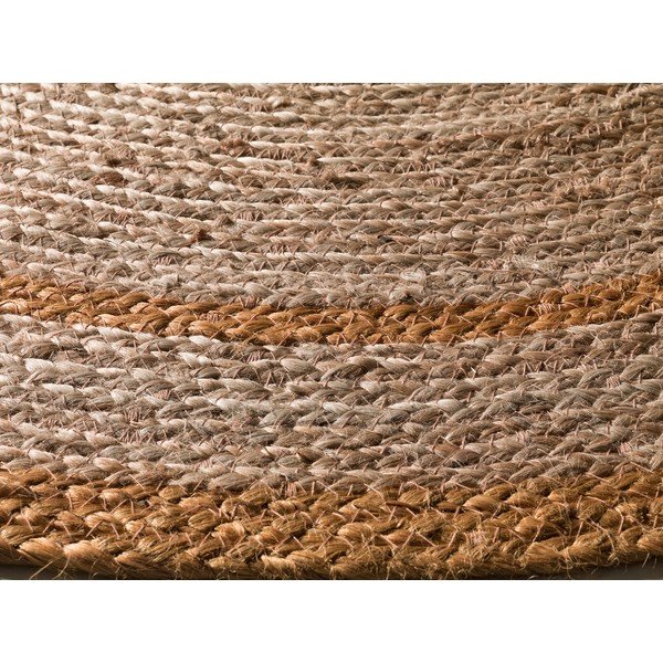 Apvalios formos kilimas garstyčių spalvos/natūralios spalvos ø 120 cm Mahon – Universal-image-2