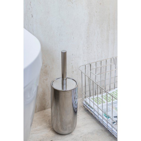 Sidabrinės spalvos iš keramikos tualeto šepetys Lotus – Mette Ditmer Denmark-image-1