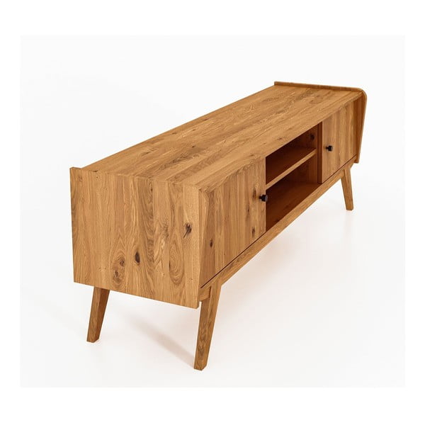 Ąžuolinis TV staliukas 160x61 cm Retro - The Beds-image-3