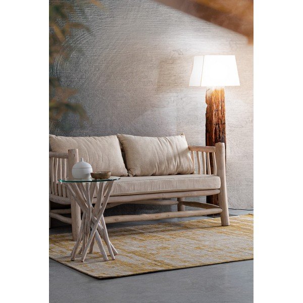 Rankų darbo garstyčių spalvos iš šenilino kilimas 155x230 cm Yuno – Bizzotto-image-1