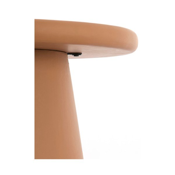 Terakotos spalvos apvalios formos kavos staliukas ø 70 cm Kulona – Light & Living-image-3