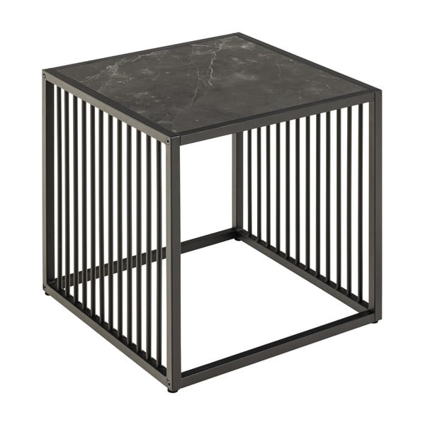 Šoninis stalas su akmens dekoru 40x40 cm Strington – Actona-image-2