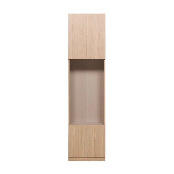 Natūralios spalvos modulinė spinta 54x215 cm Build – WOOOD