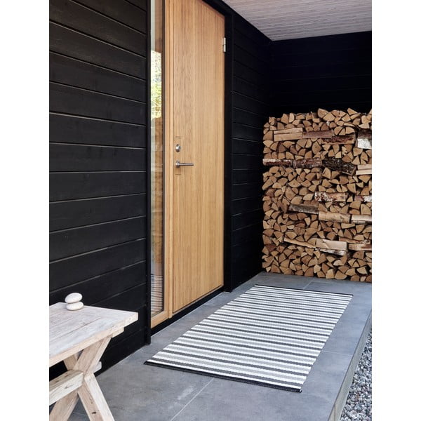 Pilkos spalvos/smėlio spalvos lauko kilimas 70x240 cm Teo Warm Grey – Pappelina-image-2