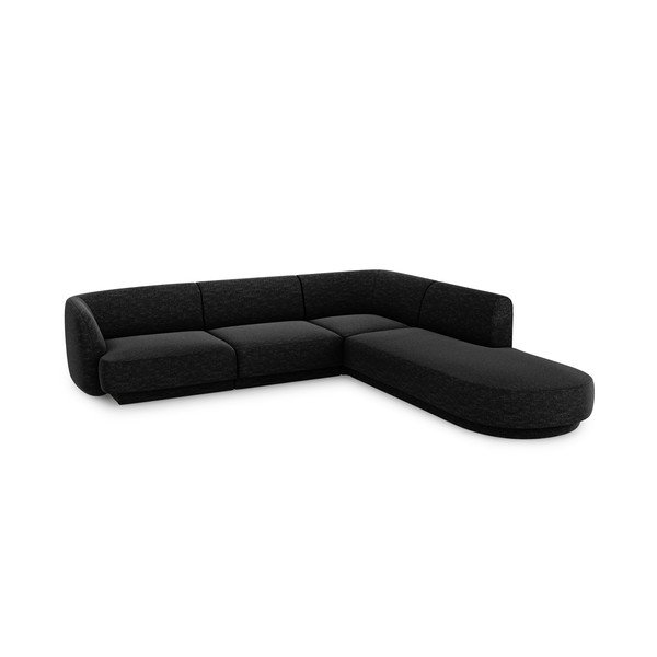 Antracito spalvos kampinė sofa Miley - Micadoni Home-image-3