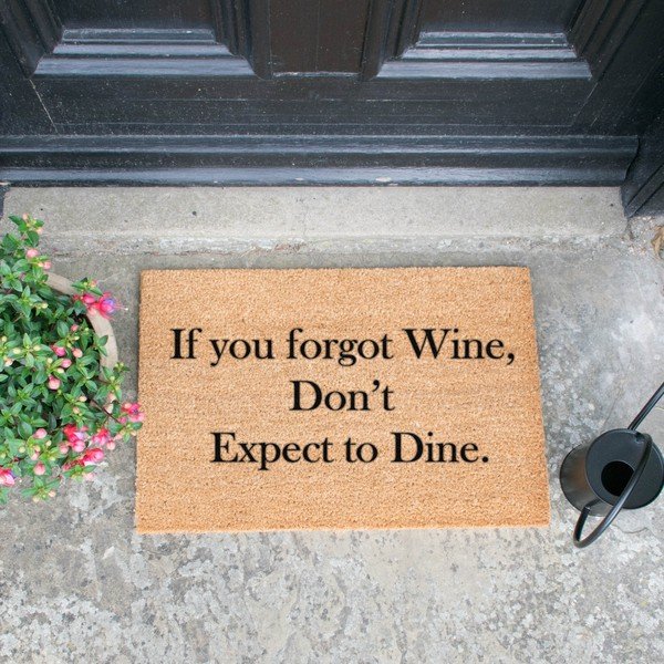Natūralaus kokoso pluošto durų kilimėlis Artsy Doormats If You Forgot Wine, 40 x 60 cm-image-1