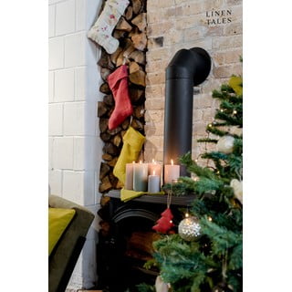 Iš tekstilės Kalėdinės kojinės Christmas Print – Linen Tales