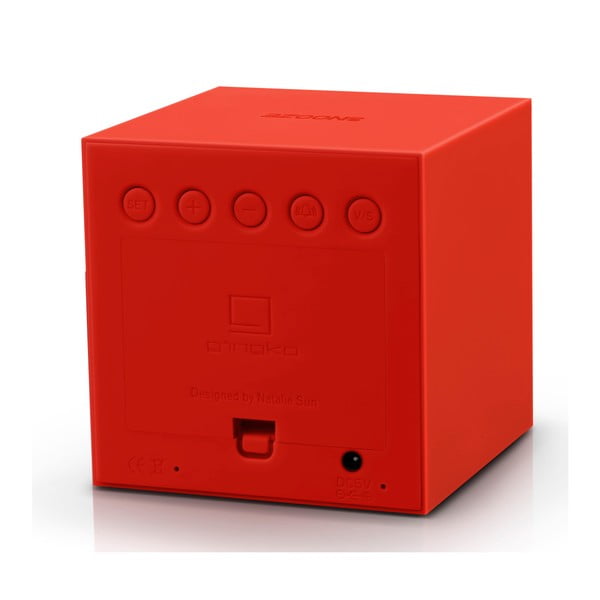 Raudonas LED žadintuvas Gingko Gravity Cube-image-4