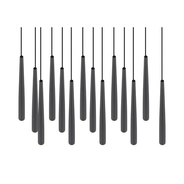 Juodos spalvos kabantis šviestuvas LED Cala – Trio Select-image-1