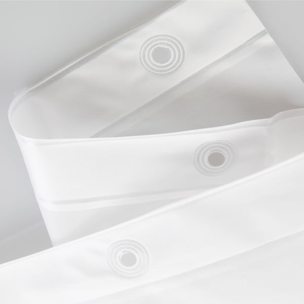 Balta dušo užuolaida iDesign PEVA Liner, 183 x 183 cm-image-4