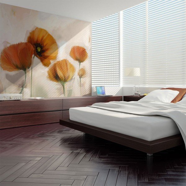 Didelio formato tapetai Artgeist Vintage Poppies, 400 x 309 cm-image-1